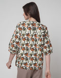 St. Yves 3/4 Blouse Woven Printed Cotton