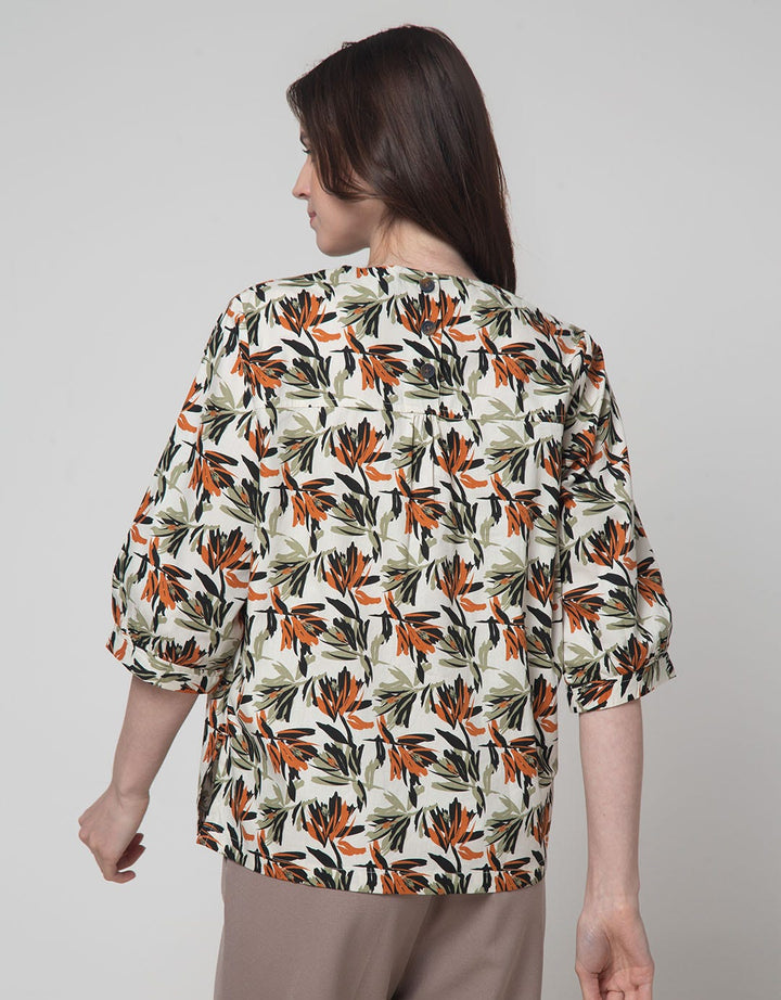 St. Yves 3/4 Blouse Woven Printed Cotton