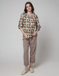 St. Yves 3/4 Blouse Woven Printed Cotton