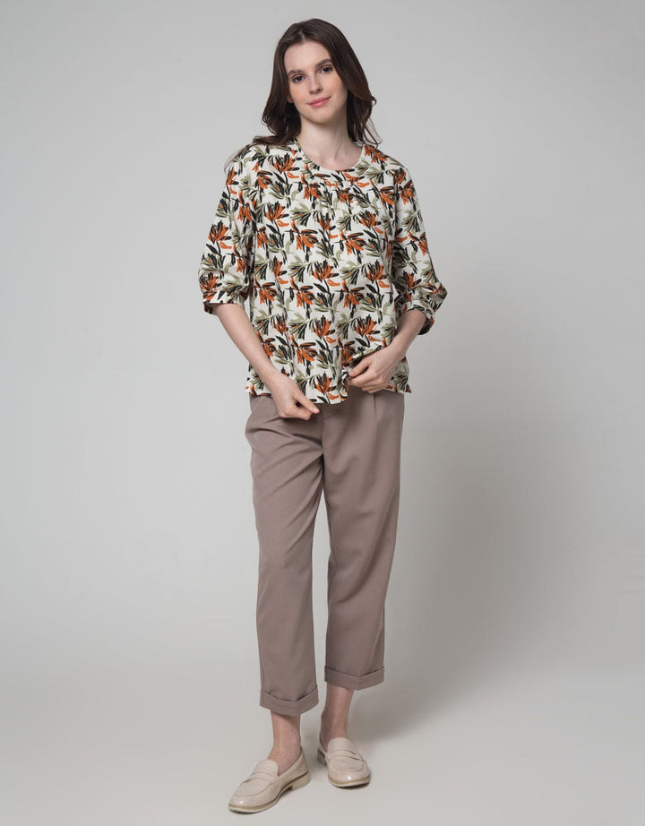St. Yves 3/4 Blouse Woven Printed Cotton