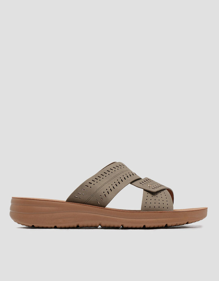 St. Yves Dot Cross Sandal Slip On Wanita