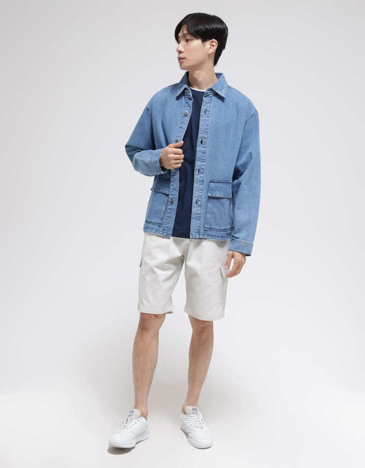 Nevada Denim Jacket Oversized Two Pocket