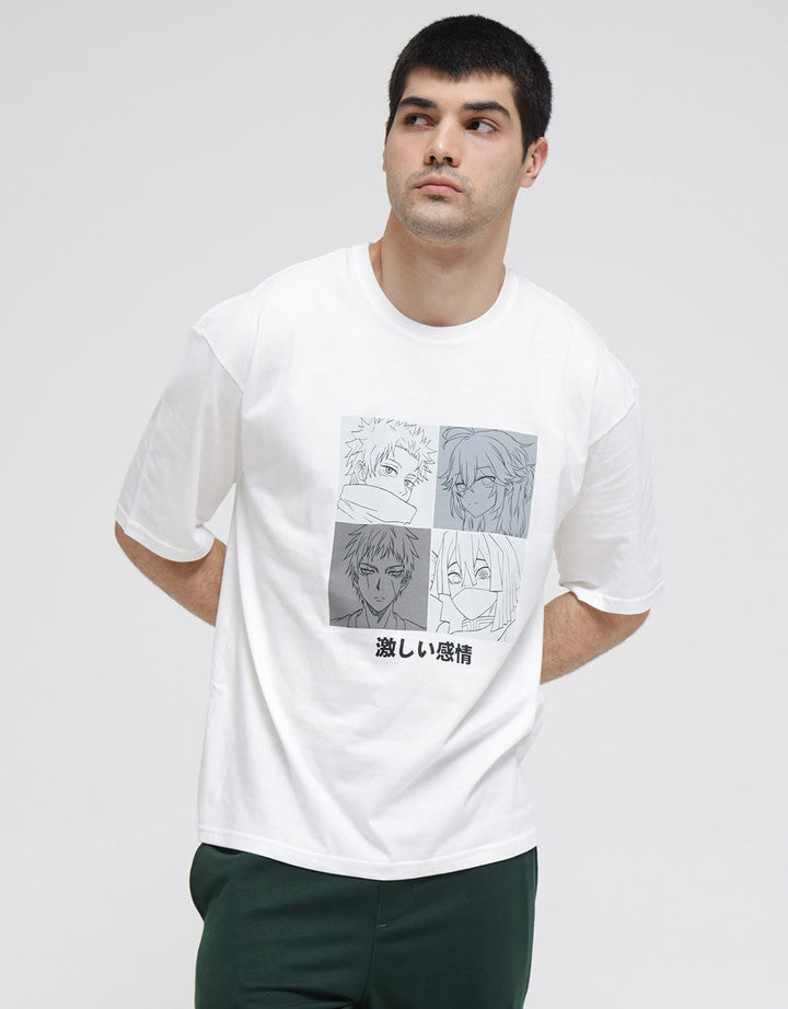 Nevada Short Sleeve Oversized Anime T-Shirt