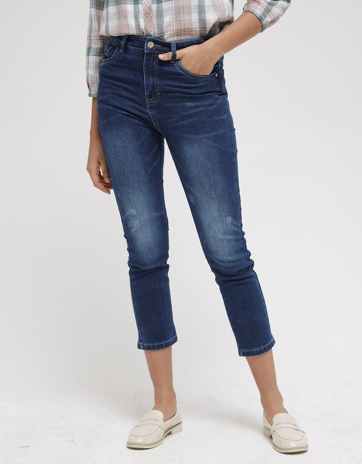 Triset Casual Pants Washed Denim