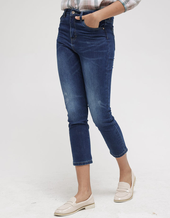 Triset Casual Pants Washed Denim