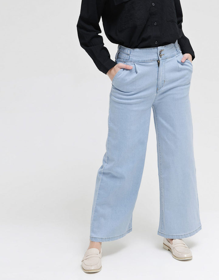 Triset Casual Pants Denim Look