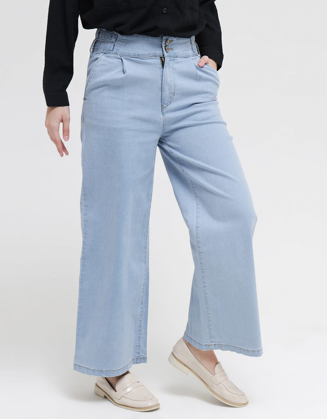 Triset Casual Pants Denim Look