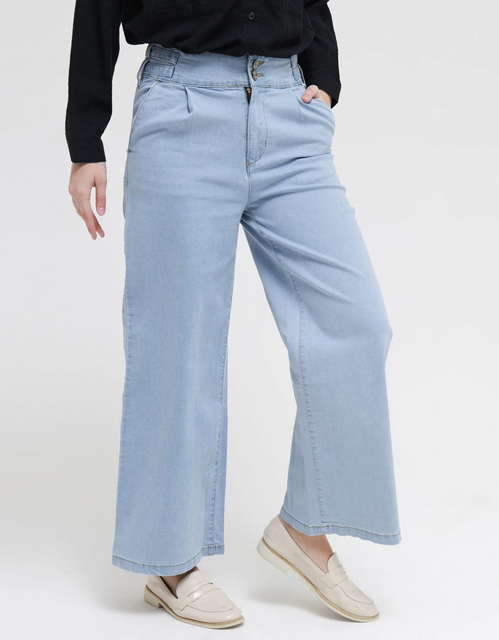 Triset Casual Pants Denim Look