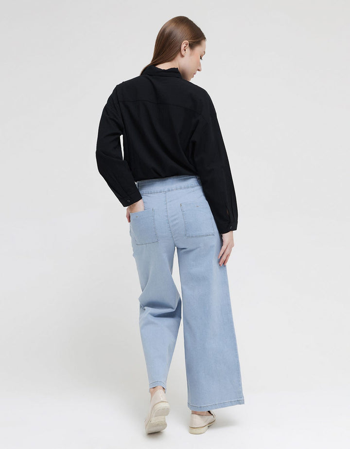 Triset Casual Pants Denim Look
