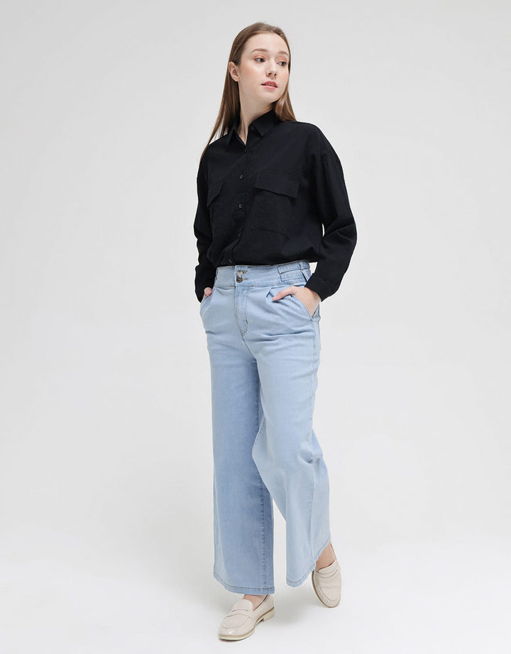 Triset Casual Pants Denim Look