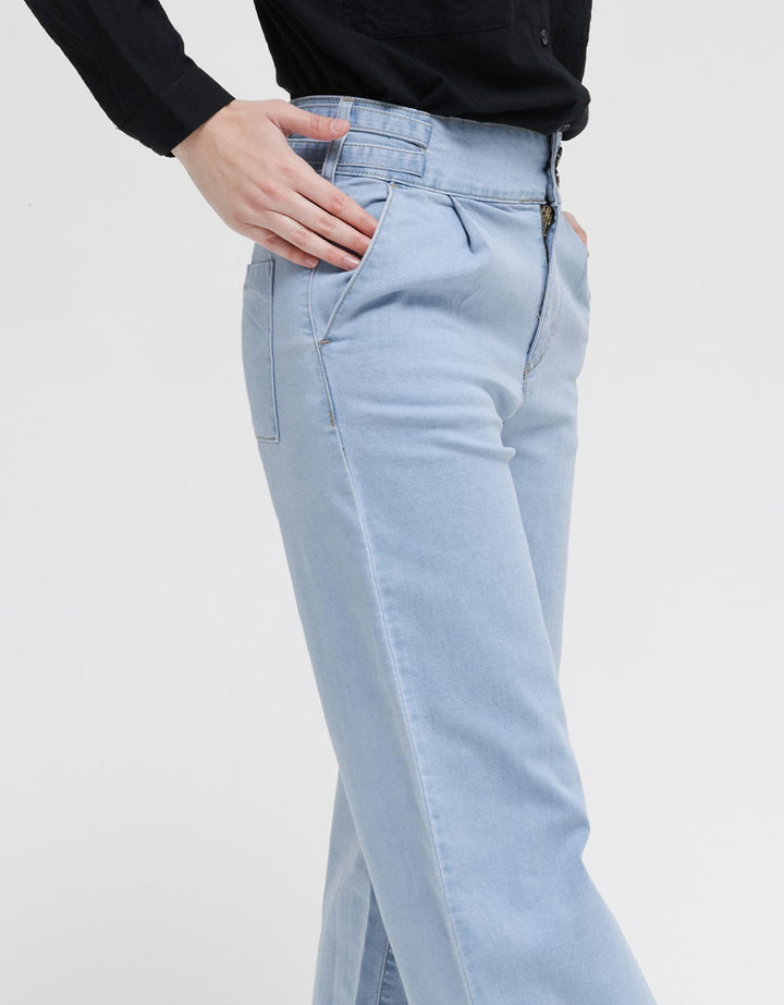 Triset Casual Pants Denim Look