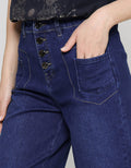 Triset Casual Pants Denim Look With Small Pocket