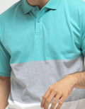 Nevada Jersey Stripe Tricolor Polo Shirt Pria