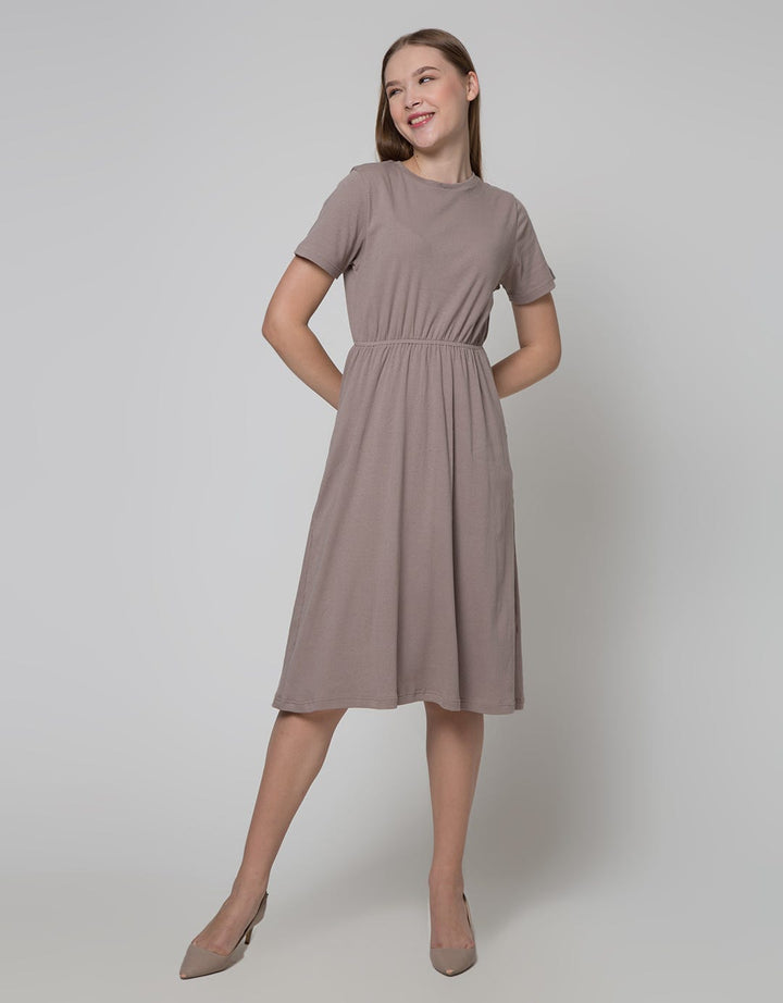 Connexion Short Sleeve Maxi Dress Rib