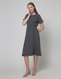 Connexion Short Sleeve Maxi Dress Rib