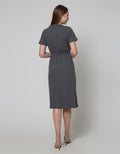 Connexion Short Sleeve Maxi Dress Rib