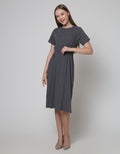 Connexion Short Sleeve Maxi Dress Rib