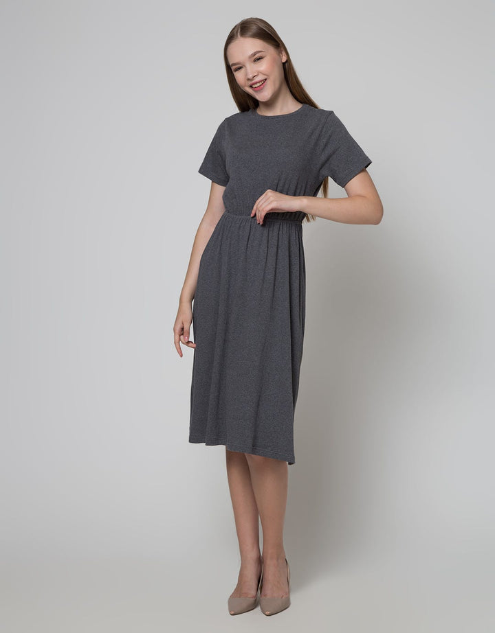 Connexion Short Sleeve Maxi Dress Rib