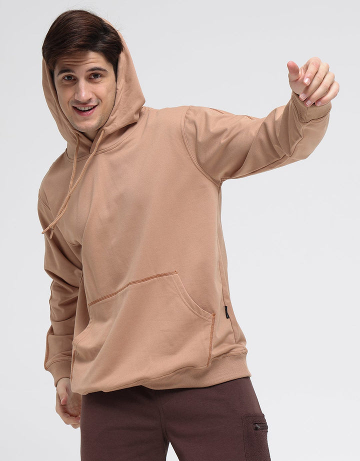 Nevada Sweatshirt Oversized Hoodie Contrast Stitch