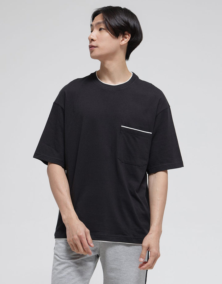 Nevada Oversized With List Kaos Pria