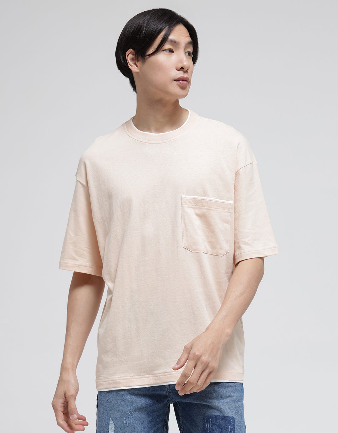 Nevada Oversized With List Kaos Pria