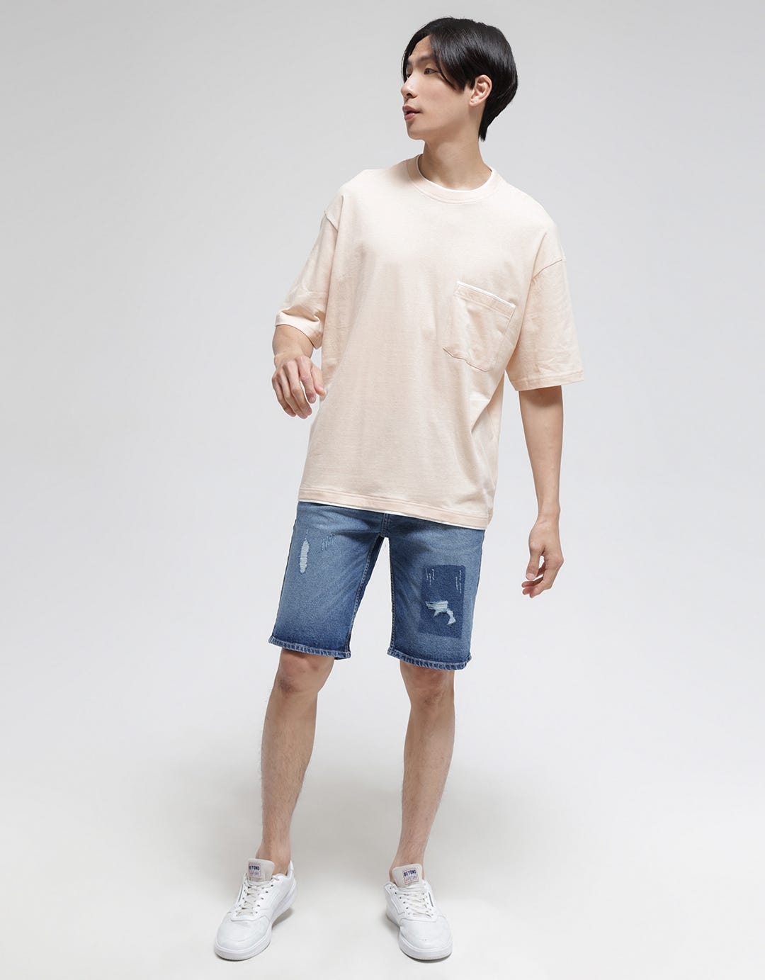 Nevada Oversized With List Kaos Pria