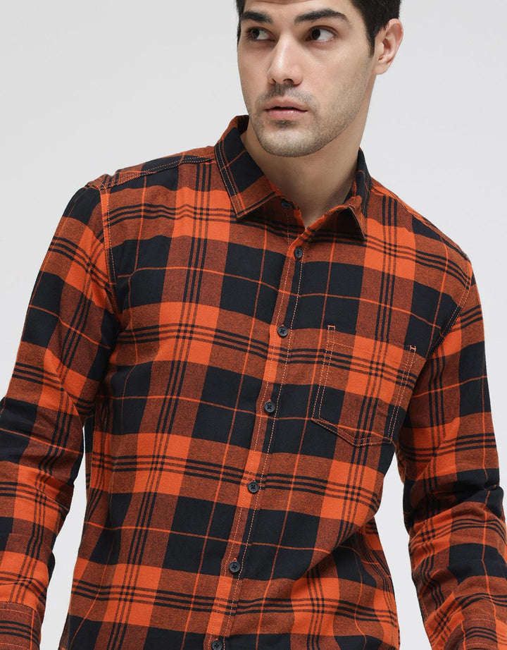 Nevada Long Sleeve Checked Flannel Shirt
