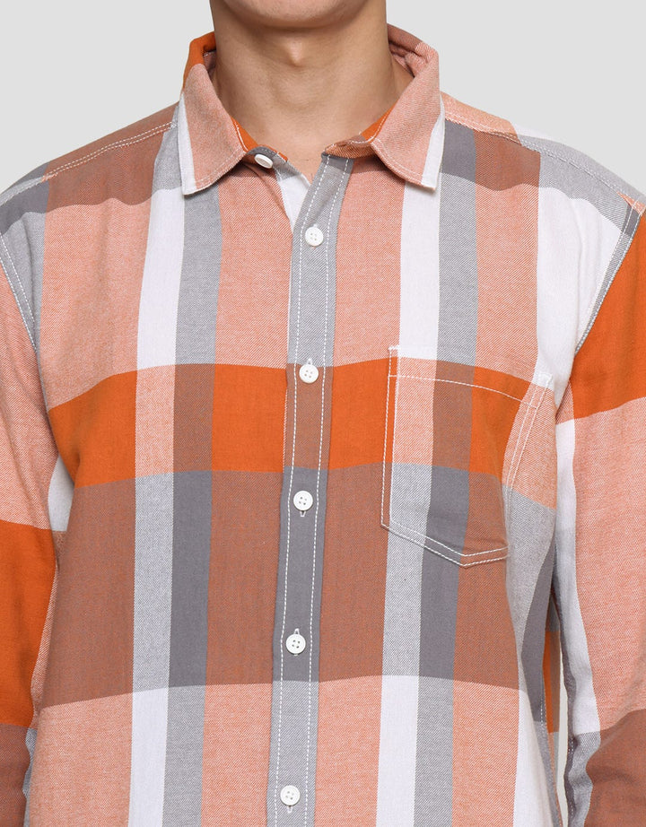 Nevada Kmls060 Checked Flannel Kemeja Pria