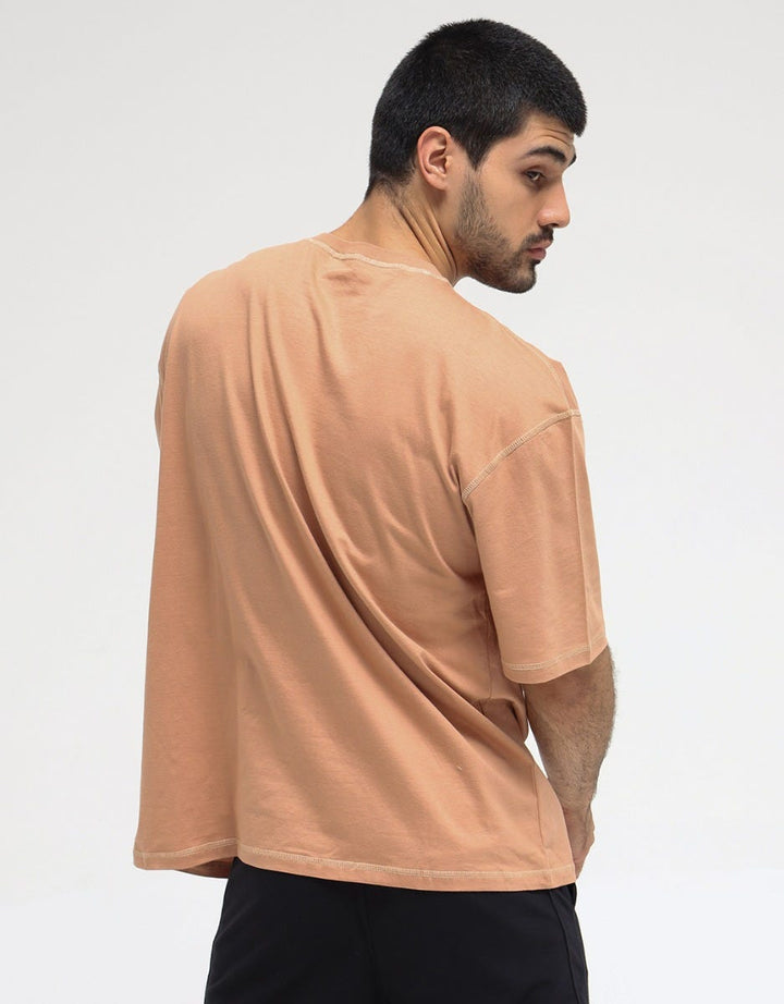 Nevada Short Sleeve T-Shirt Contrast Stitch Oversized
