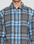 Nevada Kemeja Lengan Panjang Checked Flannel Pria