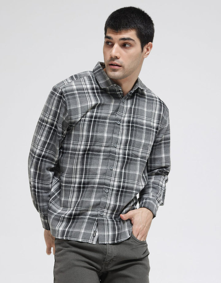 Nevada Long Sleeve Shirt Checked Flannel