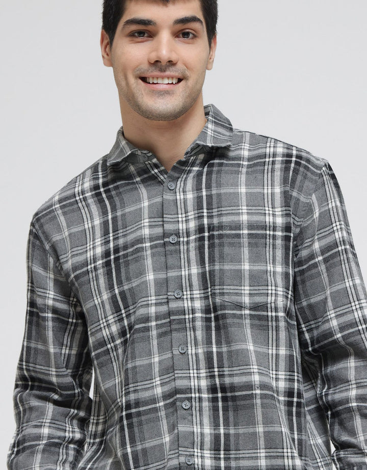 Nevada Long Sleeve Shirt Checked Flannel