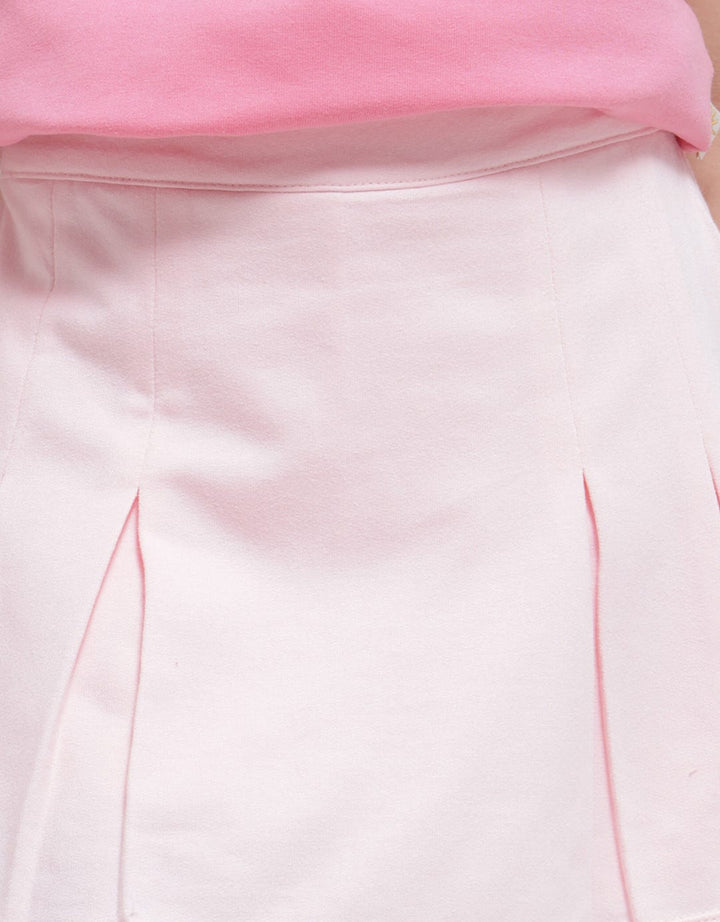 Little M Mini Skirt Plain Pleated Skort