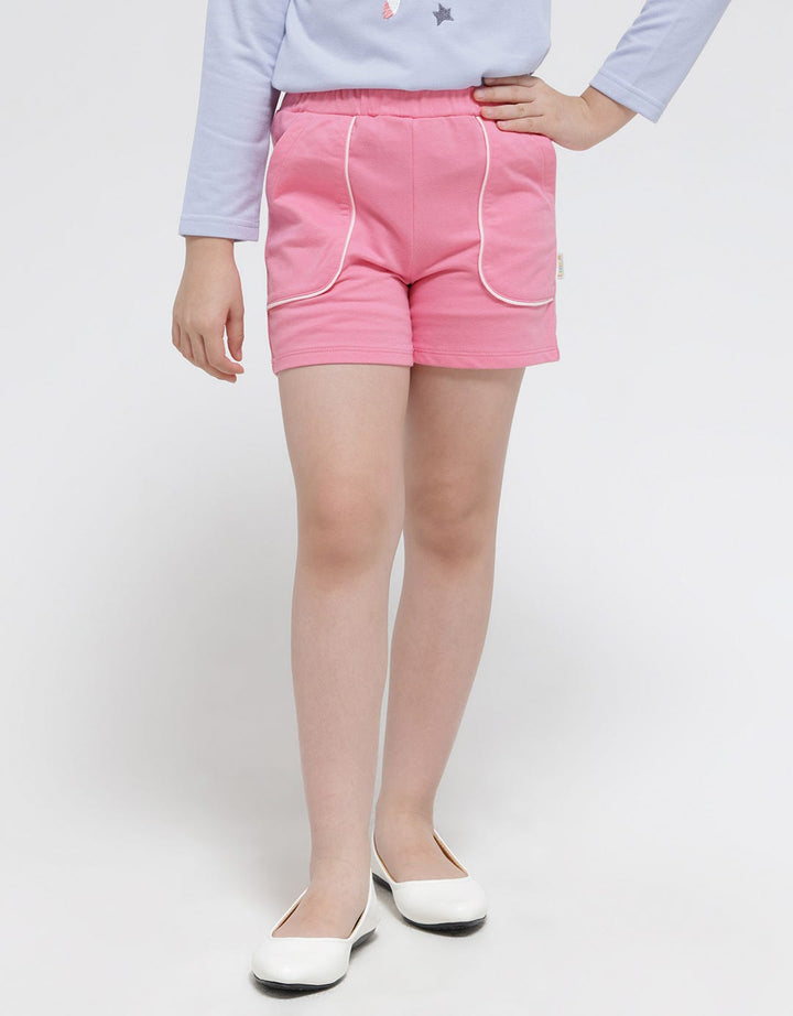 Little M Short Pants Basic Kantong Tempel