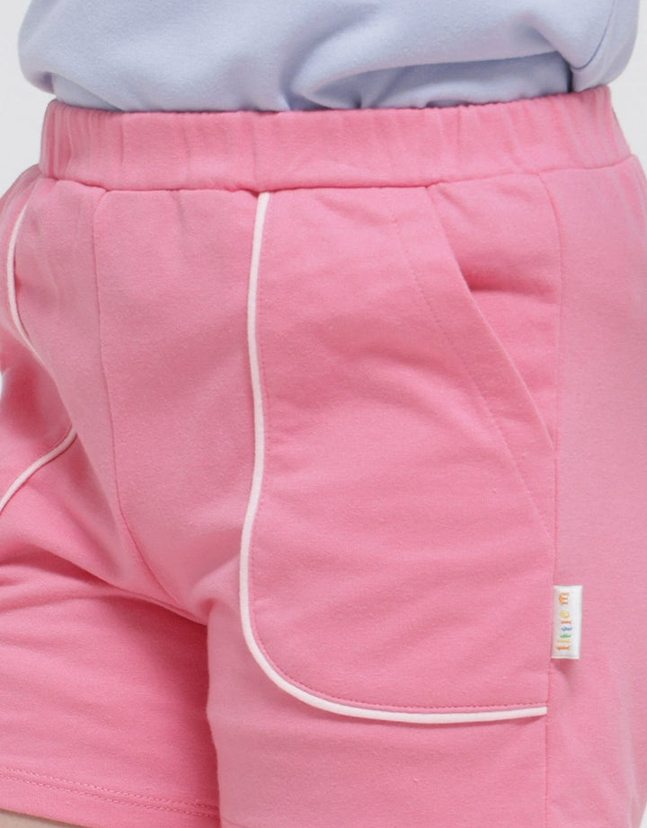 Little M Short Pants Basic Kantong Tempel