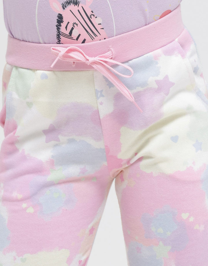 Little M Jogger Print Watercolor Star