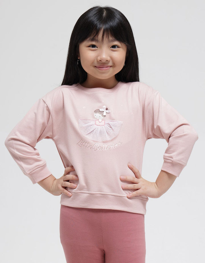 Little M Boxy Ballerina Sweater for Girls