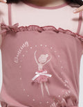 Little M Ballerina Print Legging Anak Perempuan