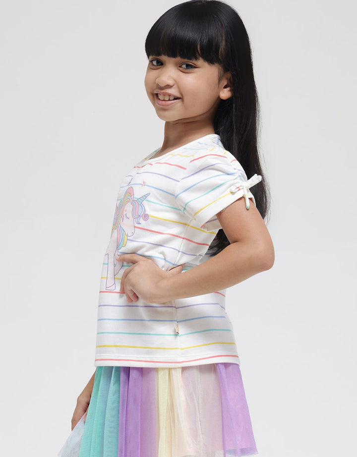 Little M Unicorn Colorfull Kaos Anak Perempuan