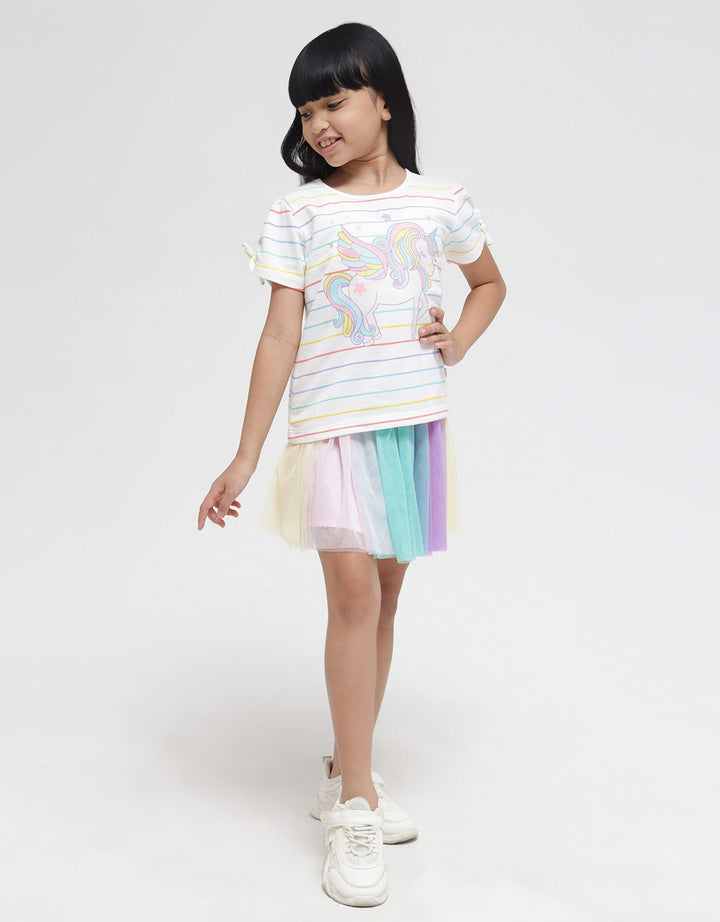 Little M Unicorn Colorfull Kaos Anak Perempuan