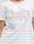 Little M Unicorn Colorfull Kaos Anak Perempuan