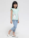 Little M Double Ruffle Girls T-Shirt