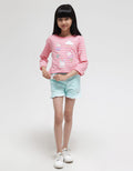 Little M Long Sleeve T-Shirt Salur Aplikasi Ice Cream Bunny