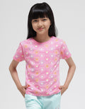 Little M Short Sleeve T-Shirt Print Kucing Hati