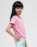 Little M Short Sleeve T-Shirt Print Kucing Hati