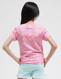 Little M Short Sleeve T-Shirt Print Kucing Hati