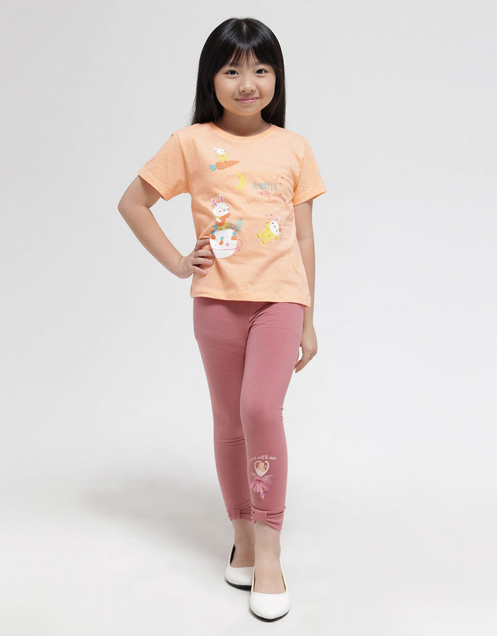 Little M Space Rabbit Girls T-Shirt