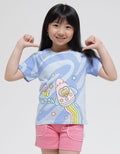 Little M Print Rocket Kaos Anak Perempuan
