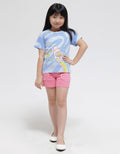 Little M Print Rocket Kaos Anak Perempuan