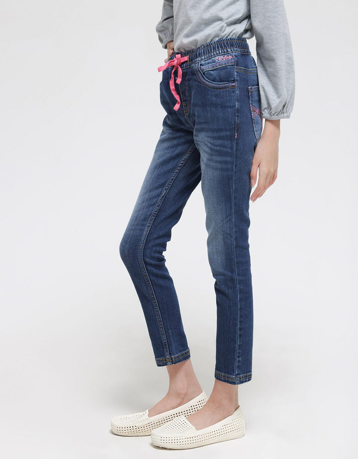 Cardinal Kids Girl Washed Accent 5 Pocket Pants